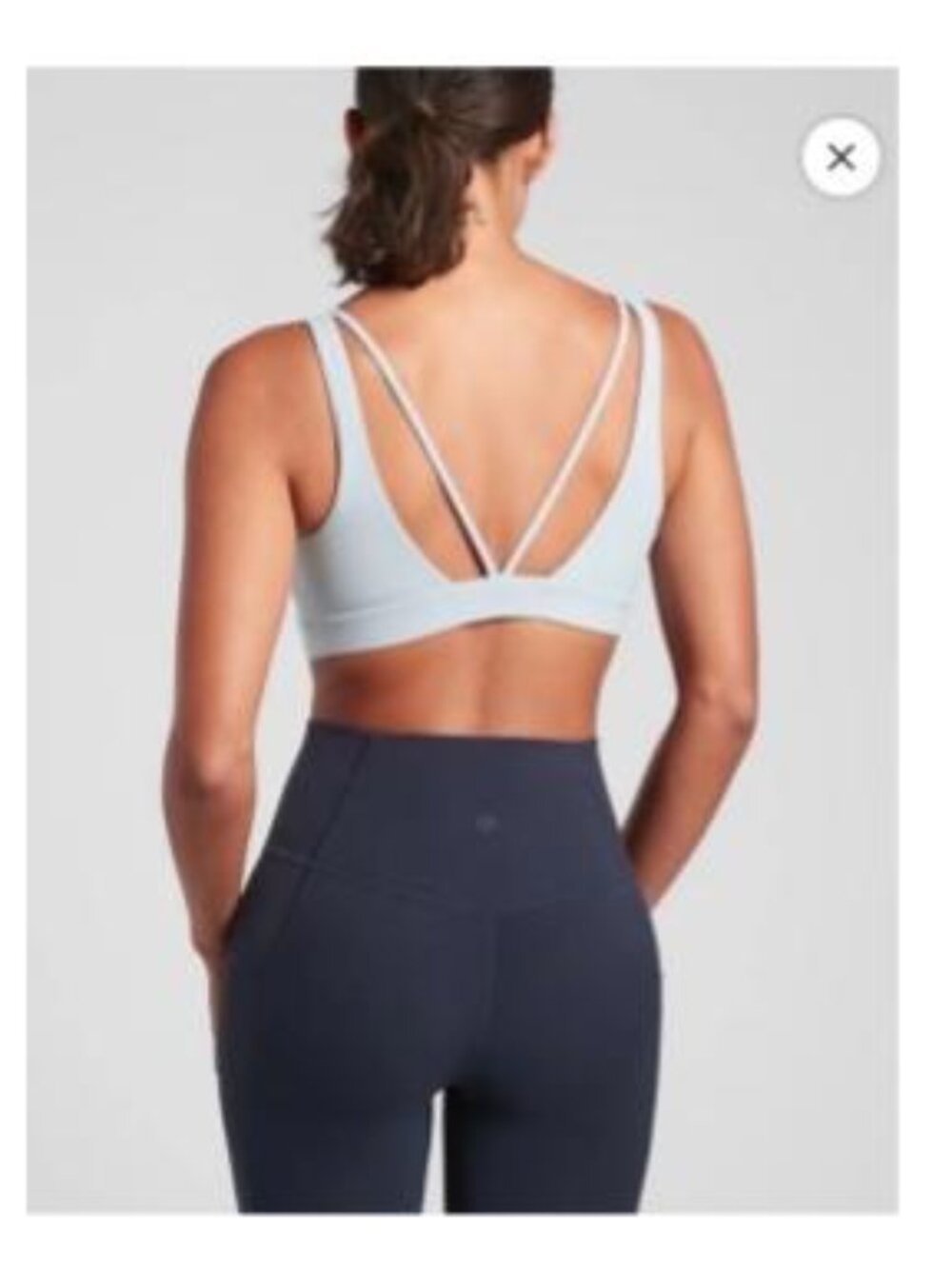 Lot of 2 Athleta Exhale Sports Bras 1X D-DD+, white & black, new without tags